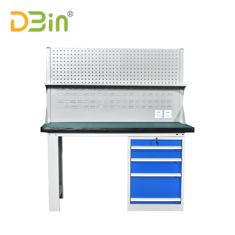 Steel Tool Desk With Single Cabinet